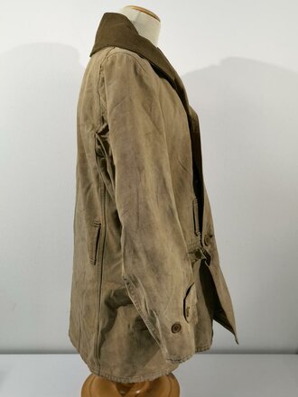 U.S.WWII, Canvas mackinaw coat Modell 1938, dated 1940. Used, uncleaned