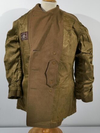 U.S. WWII, Overcoat officers short style Model 1926, dated May 1944, PHILA QM Depot, Size 39s, used, some moth holes