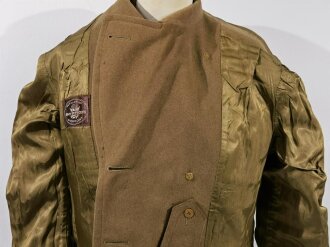 U.S. WWII, Overcoat officers short style Model 1926, dated May 1944, PHILA QM Depot, Size 39s, used, some moth holes