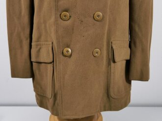 U.S. WWII, Overcoat officers short style Model 1926, dated May 1944, PHILA QM Depot, Size 39s, used, some moth holes