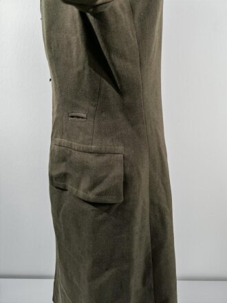 U.S. WWII, USMC, Coat/Overcoat, made by Abbot Military Tailors (Baltimore), silk lining, dated 28.12.1943, used, some moth holes and 3 buttons are missing