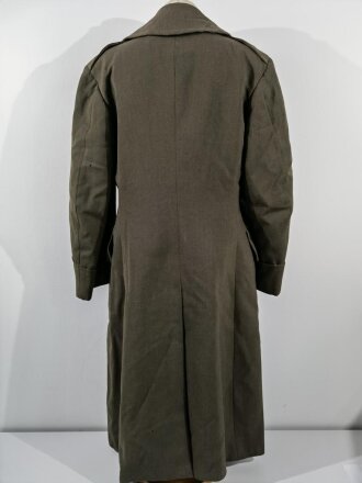 U.S. WWII, USMC, Coat/Overcoat, made by Abbot Military Tailors (Baltimore), silk lining, dated 28.12.1943, used, some moth holes and 3 buttons are missing