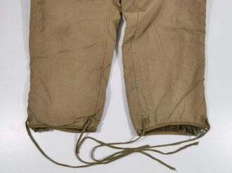 U.S. WWII armoured troops,  Trousers combat winter first pattern, wool lined, gc