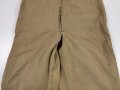 U.S. WWII armoured troops,  Trousers combat winter first pattern, wool lined, gc