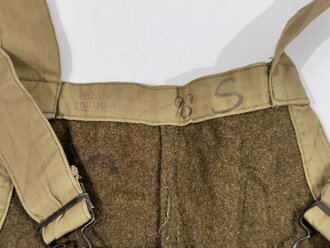 U.S. WWII armoured troops, trousers combat winter, wool lined, gc