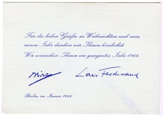 Deutschland nach 1945, Prinz Louis Ferdinand v....