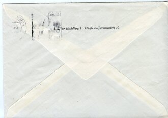 Deutschland nach 1945, Albert Speer, eigenhändige Unterschrift auf Dankesbrief, Heidelberg 3.4.1971, 21 x 14,5 cm, mit Briefumschlag, guter Zustand