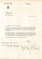 Deutschland nach 1945, Hans-Ulrich Rudel, Schriftverkehr mit 3 eigenhändigen Unterschriften, DIN A4, gebraucht