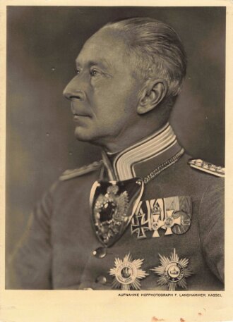 Wilhelm von Preußen, eigenhändige Unterschrift auf Foto-Postkarte, 19.6.1935, ca. 10,5 x 13 cm
