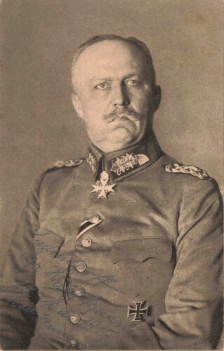 Erich Ludendorff, eigenhändige Unterschrift auf...