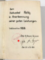 General Leo Dietrich Franz Reichsfreiherr Geyr von Schweppenburg (3. Panzer Division), eigenhändige Unterschrift als Widmung in einem Buch, Weihnachten 1938.