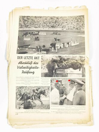 Olympia Zeitung, 16. August 1936, Nummer 27, XI. Olympische Spiele 1936, Berlin, gebraucht