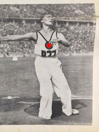 Olympia Zeitung, 5. August 1936, Nummer 16, XI. Olympische Spiele 1936, Berlin, gebraucht