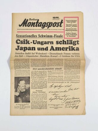 Berliner Montagspost, Nr. 32, 10. August 1936, XI....