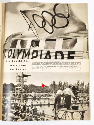 Die Woche, 1. Olympia-Heft, Heft 31, Berlin 29. Juli, XI. Olympische Spiele Berlin 1936, gebraucht