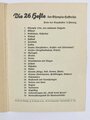 Olympia Heft Nr. 1, "Olympia 1936 eine nationale Aufgabe", hrsg. v. Reichssportführer/Propaganda-Ausschuß, 48 Seiten, Berlin 1936, ca. 11,5 x 15,5 cm, gebraucht