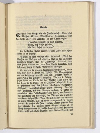 "Olympische Reise", Carl Diem, 80 Seiten, 1937, 13 x 19 cm, gebraucht