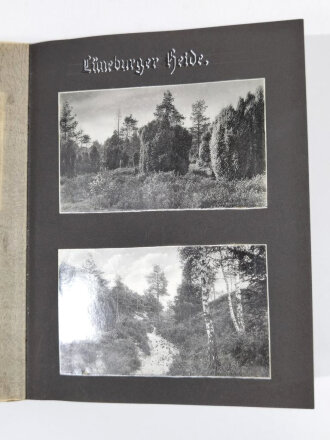 RAD, Fotoalbum eines Arbeitsmanns mit 123 Fotografien unterschiedlicher Formate, Themen: XI. Olympiade Berlin 1936/Reichsparteitagsgelände Nürnberg/Manöver Lüneburger Heide, Album 19 x 24,5 cm, sehr guter Zustand