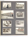 RAD, Fotoalbum eines Arbeitsmanns mit 123 Fotografien unterschiedlicher Formate, Themen: XI. Olympiade Berlin 1936/Reichsparteitagsgelände Nürnberg/Manöver Lüneburger Heide, Album 19 x 24,5 cm, sehr guter Zustand