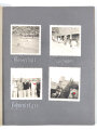 RAD, Fotoalbum eines Arbeitsmanns mit 123 Fotografien unterschiedlicher Formate, Themen: XI. Olympiade Berlin 1936/Reichsparteitagsgelände Nürnberg/Manöver Lüneburger Heide, Album 19 x 24,5 cm, sehr guter Zustand