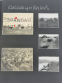 RAD, Fotoalbum eines Arbeitsmanns mit 123 Fotografien unterschiedlicher Formate, Themen: XI. Olympiade Berlin 1936/Reichsparteitagsgelände Nürnberg/Manöver Lüneburger Heide, Album 19 x 24,5 cm, sehr guter Zustand