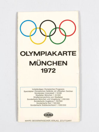 Olympia 1972, Stadtplan, "Olympiakarte München...