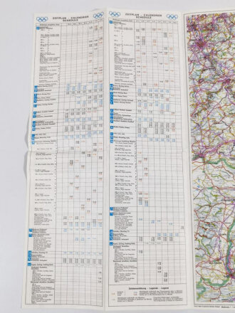 Olympia 1972, Stadtplan, "Olympiakarte München...