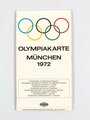 Olympia 1972, Stadtplan, "Olympiakarte München 1972", YTONG Olympia Service, 49 x 130 cm, guter Zustand