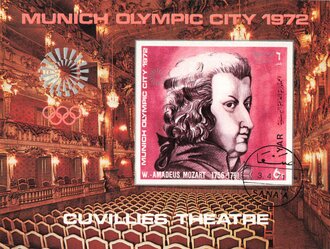 Olympia 1972, Druck einer Briefmarke (Air Mail),...