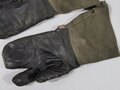 Paar Handschuhe für Kradmelder der Wehrmacht, getragenes Paar