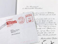 Bundeskanzler Helmut Kohl, eigenhändige Unterschrift auf offiziellem Briefpapier des Bundeskanzleramts, mit Umschlag, Bonn April 1990, 21 x 17,5 cm, gelocht, guter Zustand