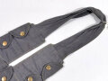 Luftwaffe, Fallschirmjäger Patronenbandulier für K98 Ladestreifen. Ausführung in blau, getragenes Stück in gutem Zustand