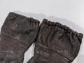 Fallschirmjäger, Paar Handschuhe gefütterte Ausführung. getragenes Paar, beim linken Handschuh hat sich das Futter golöst