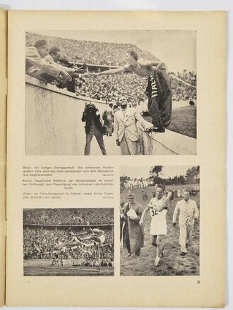 Berliner Bär, 1936, Nr. 34, Titelblatt: Olympiasieger 1936 im Speerwurf Gerhard Stöck, 31 Seiten, 31 x 23 cm, gebraucht