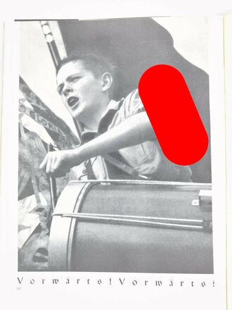 Hitlerjugend, "Olympia der Arbeit - Arbeiterjugend im Reichsberufswettkampf", Artur Axmann (Reichsjugendführer), 1936, 88 Seiten, ca. 20 x 27 cm, Schutzumschlag festgeklebt, guter Zustand