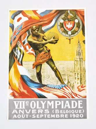 Olympia 1920, Poster, Repro-Druck "VIIe Olympiade...