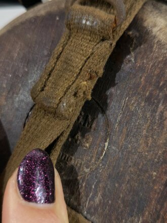 Feldflasche Wehrmacht Tropenausführung, ungereinigtes Stück