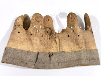 Lederteil für ein Stahlhelm Innenfutter der Wehrmacht
