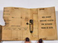 U.S. WWI gas mask inspection record card and envelope