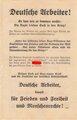 Großbritannien 2. Weltkrieg, "Deutsche Arbeiter!", Flugblatt 298, Einsatzzeit 1939-1943