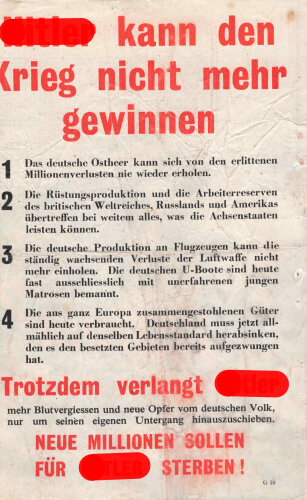 Großbritannien 2. Weltkrieg, "Hitler kann den...