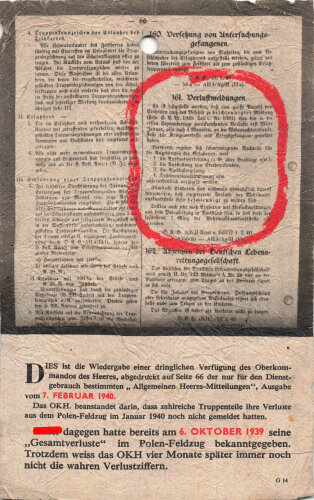 Großbritannien 2. Weltkrieg, "Ich fühle mich so frisch. Es kommt der Frühling (Adolf Hitler, 24.2.41)", Flugblatt G.14, Einsatzzeit 1942, gelocht