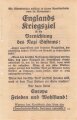 Großbritannien 2. Weltkrieg, "Englands Kriegsziel", Flugblatt 262, Einsatzzeit 1939-1943