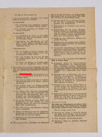 NSDAP Flugblatt "Was wollen die Nationasozialisten?", NSDAP Gau Hamburg, Nr. 92, 4 Seiten, ca. 30 x 23 cm, gefaltet, guter Zustand