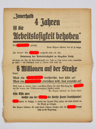 Rudolf Heß, NSDAP Flugblatt...