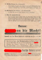 NSDAP Flugblatt "Sofort-Programm", NSDAP Gau Hamburg, 1932, Nr. 39, ca. DIN A4, gelocht, leicht verschlissen