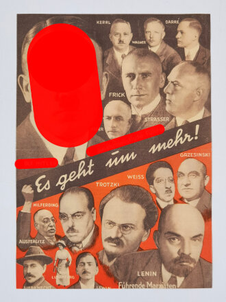 NSDAP Flugblatt "Es geht um mehr!",...