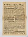 Gewerkschafts-Flugblatt "Trinkt kein boykottiertes Bier!", Hamburg 1904, ca. 41 x 29 cm, gefaltet, sonst guter Zustand