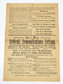 SPD Flugblatt "Maifeier 1913", Hamburg 1913, ca. 41 x 29 cm, mehrfach gefaltet und eingerissen