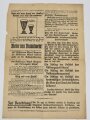 Proletarisches Flugblatt "Deutscher Arbeiter", Hamburg, 1909, ca. 41 x 29 cm, gefaltet, sonst guter Zustand